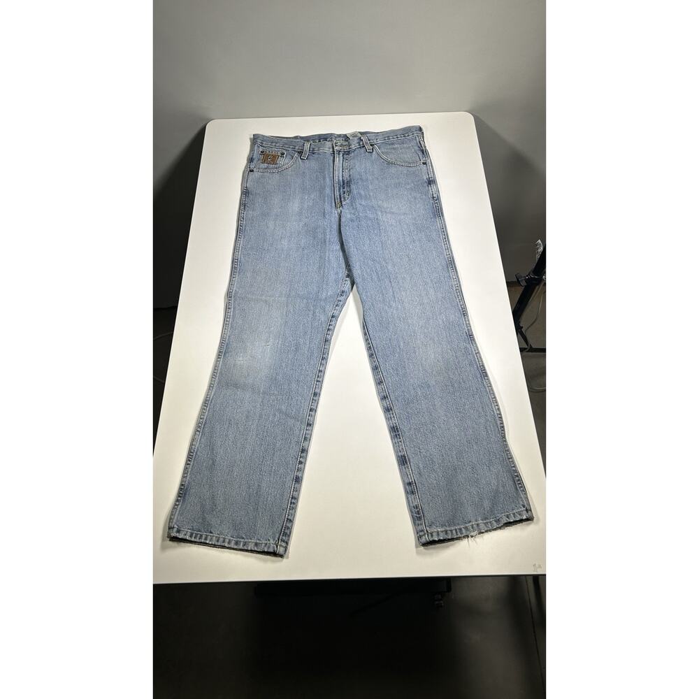 Cinch Jeans Men’s 36x30 Light Wash Western Cowboy Straight Leg 100% Cotton